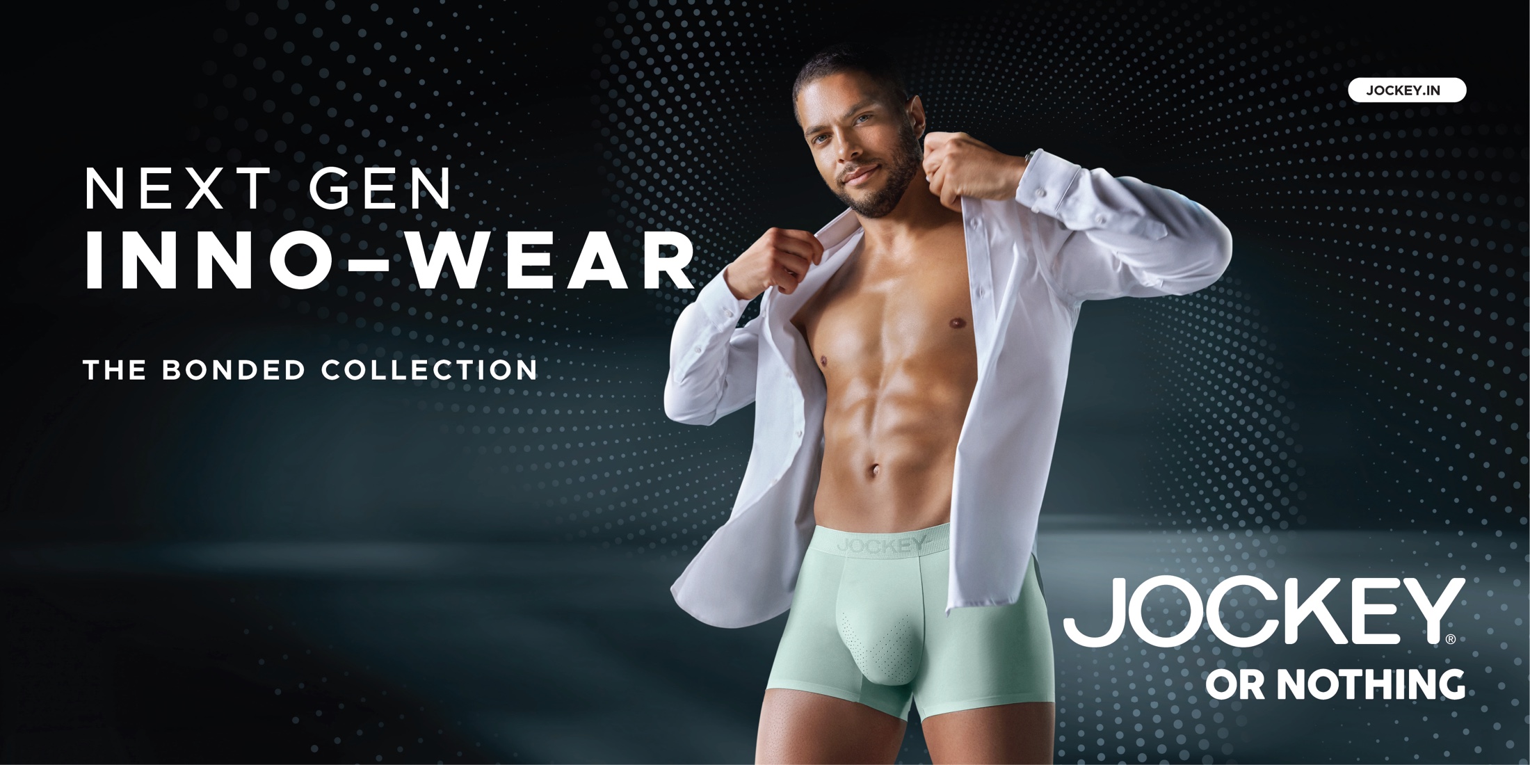 Jockey Men Next Gen Inno-Wear bonded collection campaign key visual