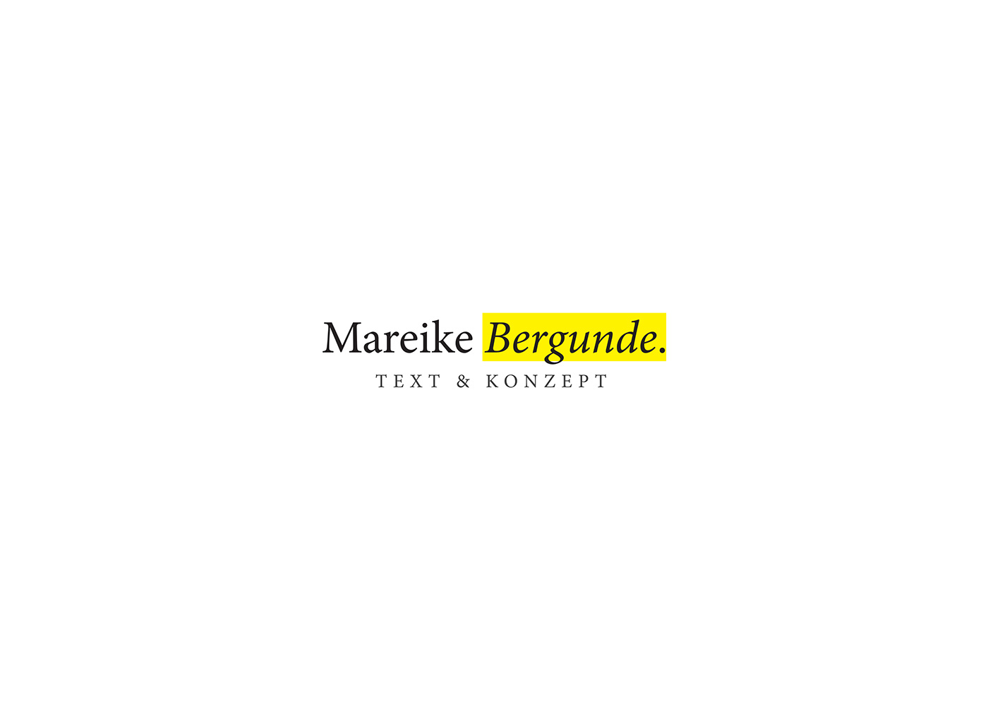 Mareike Bergunde wordmark