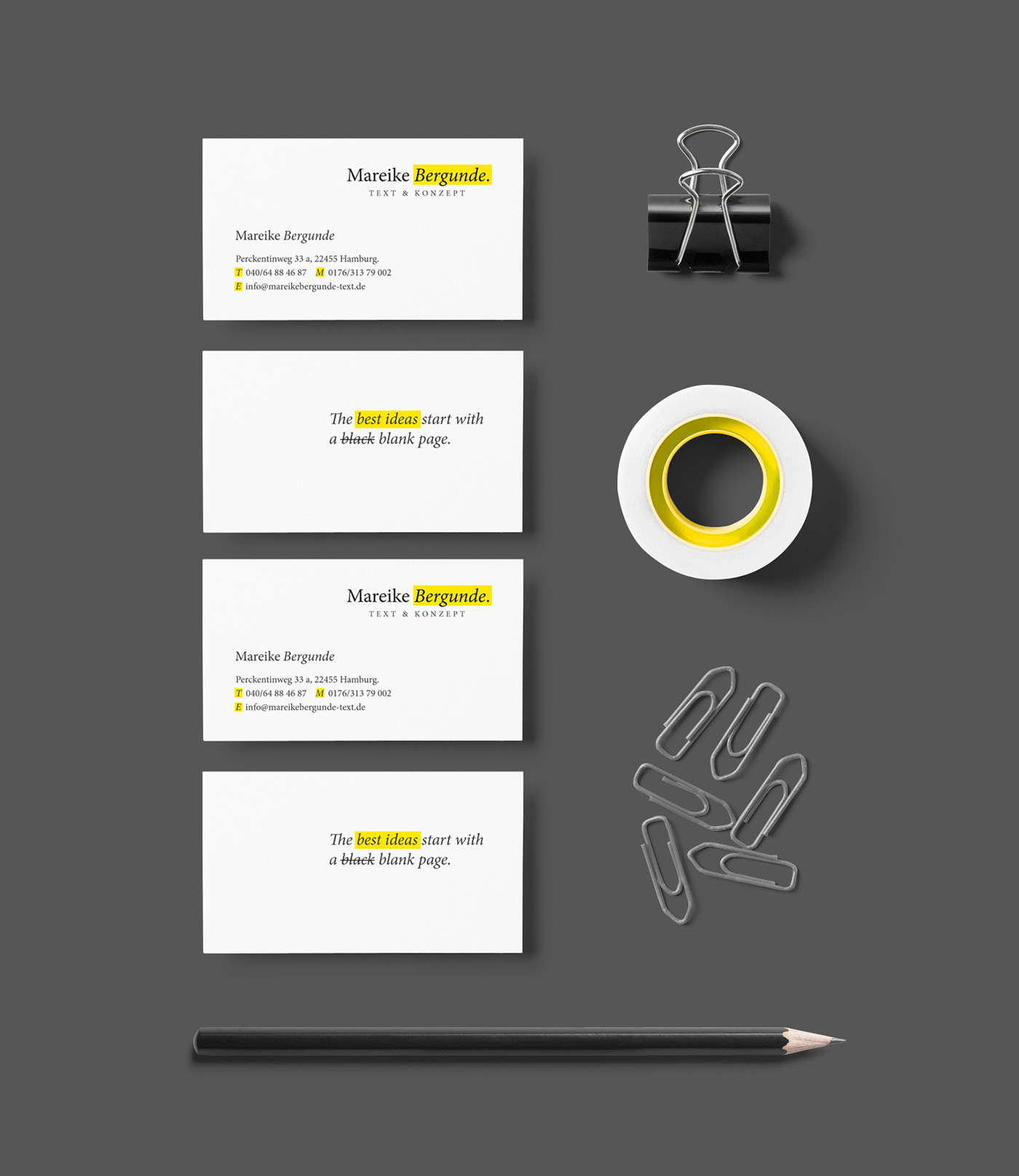 Mareike Bergunde business cards