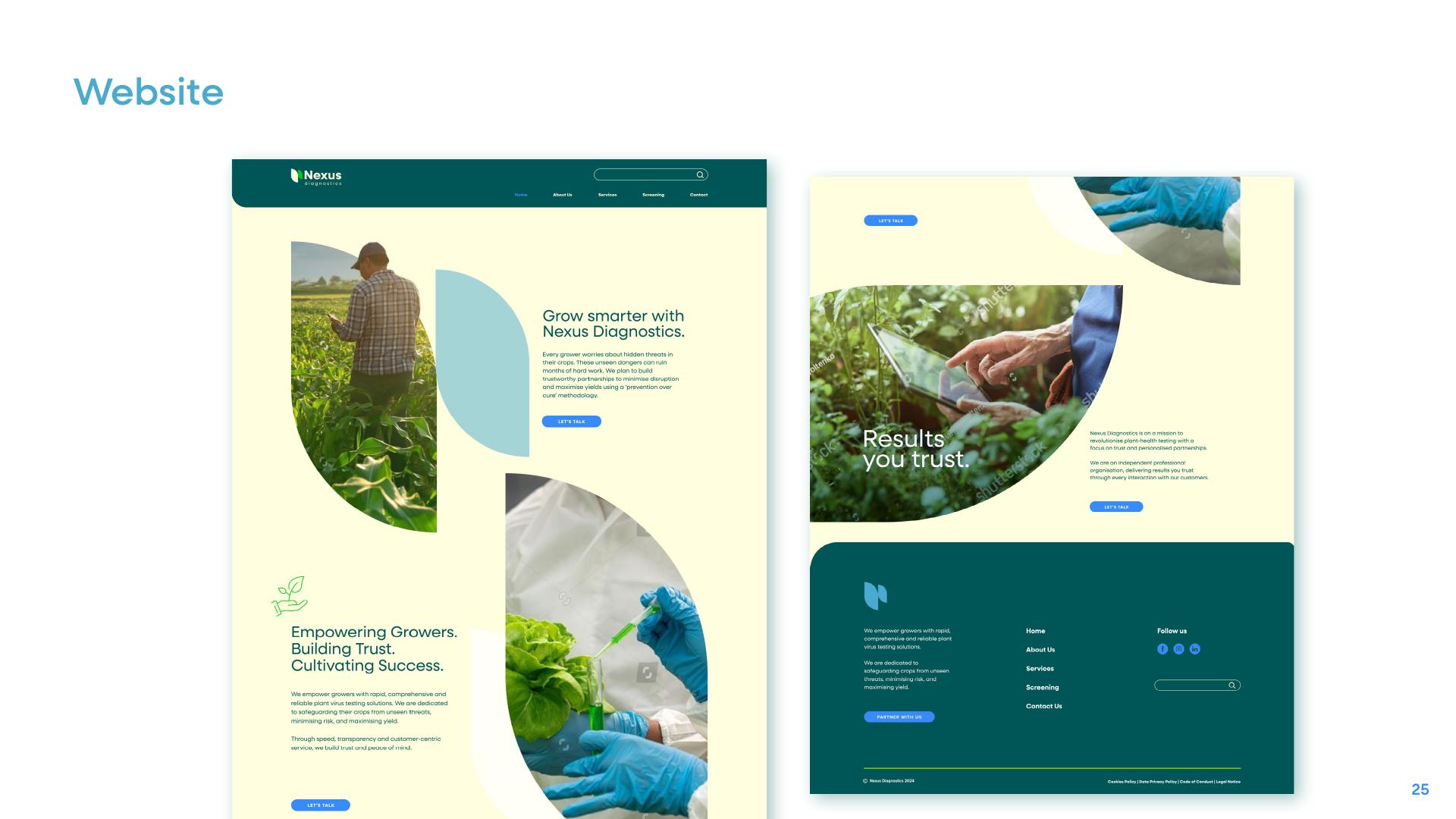 Nexus Diagnostics website design
