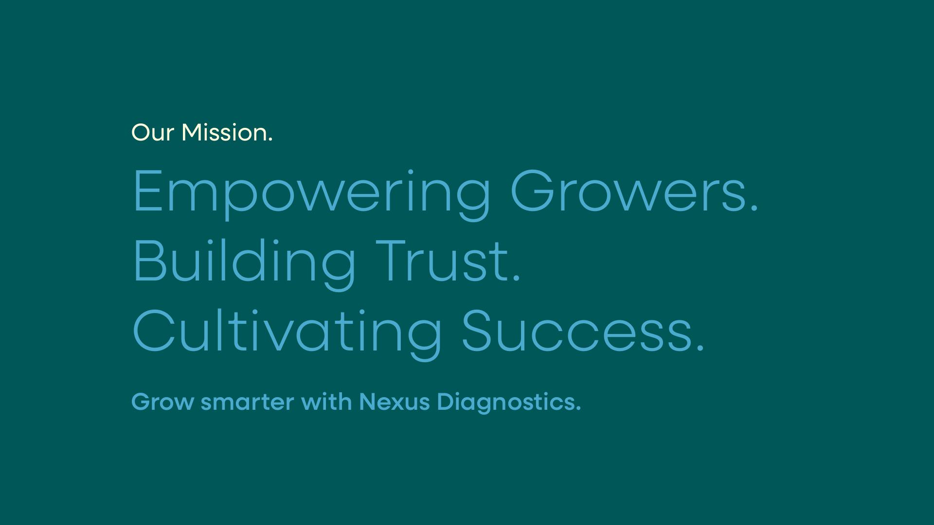 Nexus Diagnostics mission statement